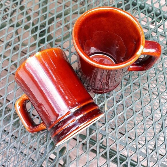 Diversified Ceramics Company DCC Restaurant Ware Brown Coffee Mugs Set of 2 1976 - Picture 7 of 8